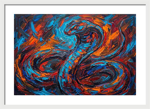Cobra In Fiery Motion