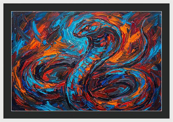 Cobra In Fiery Motion