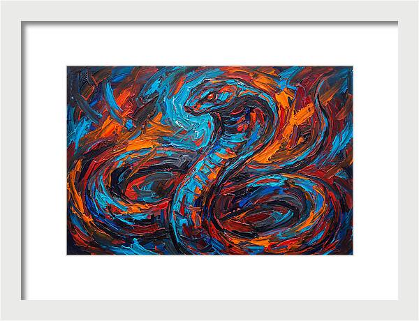 Cobra In Fiery Motion