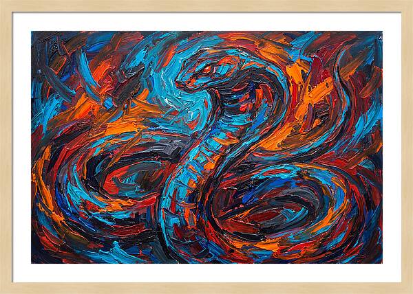 Cobra In Fiery Motion