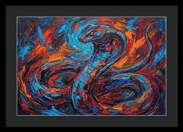 Cobra In Fiery Motion