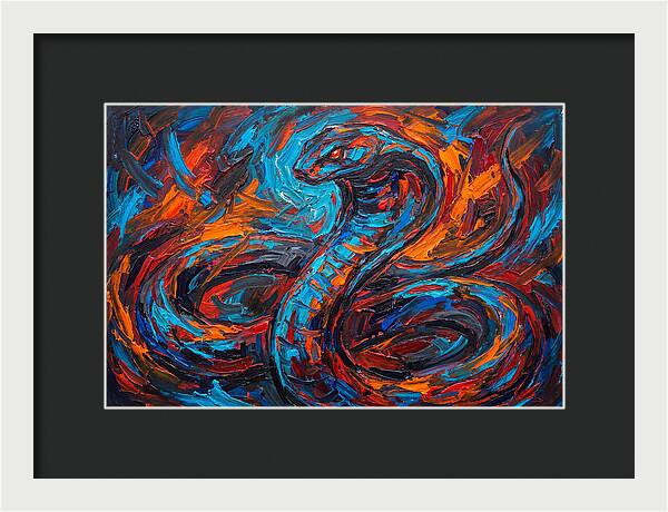 Cobra In Fiery Motion