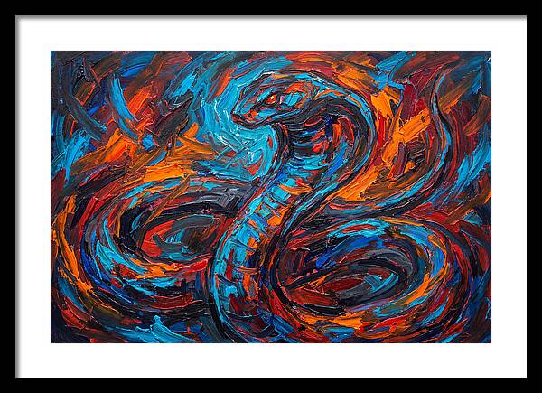 Cobra In Fiery Motion