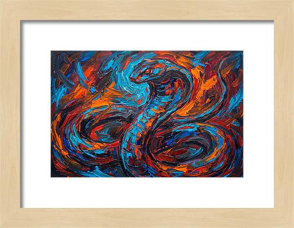 Cobra In Fiery Motion
