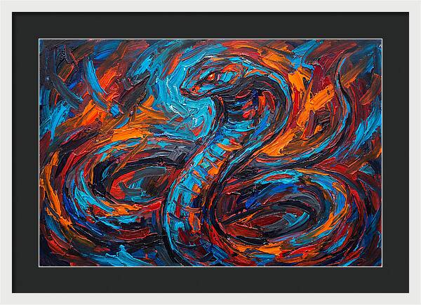 Cobra In Fiery Motion