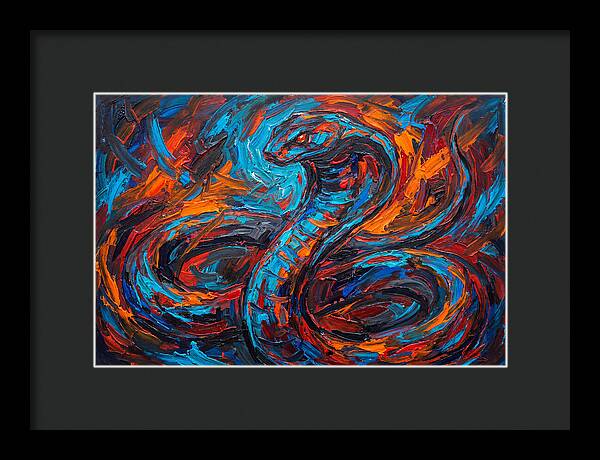 Cobra In Fiery Motion