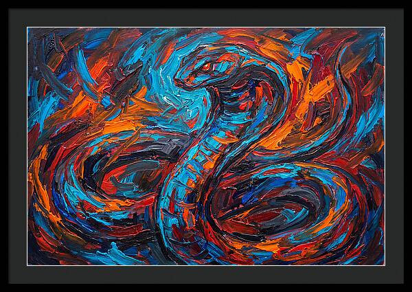 Cobra In Fiery Motion