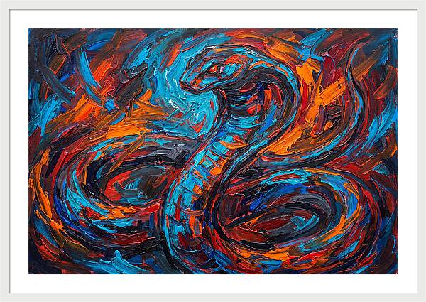 Cobra In Fiery Motion