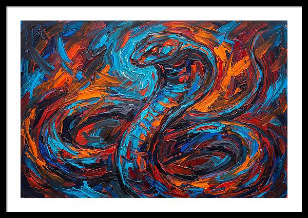 Cobra In Fiery Motion