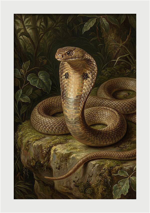 Cobra In Lush Surroundings