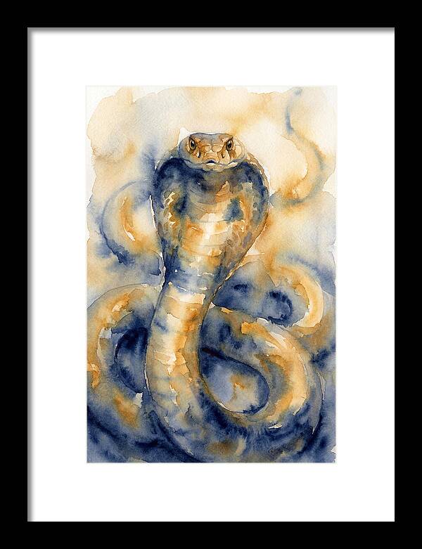 Cobra In Watercolor Hues