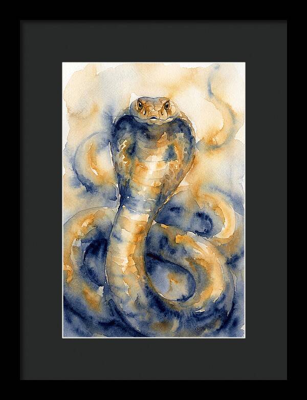 Cobra In Watercolor Hues