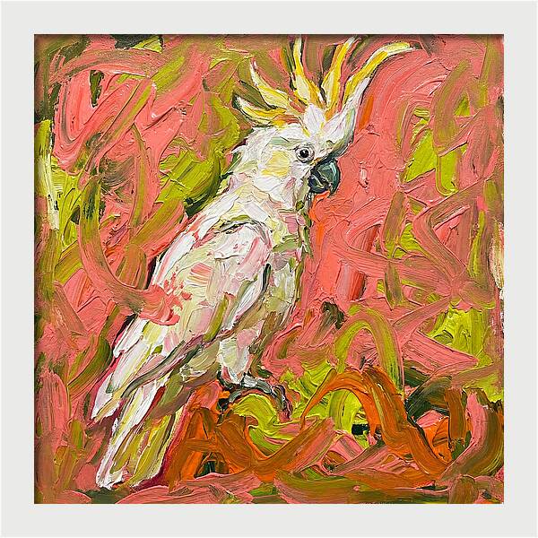 Cockatoo In Expressionist Style