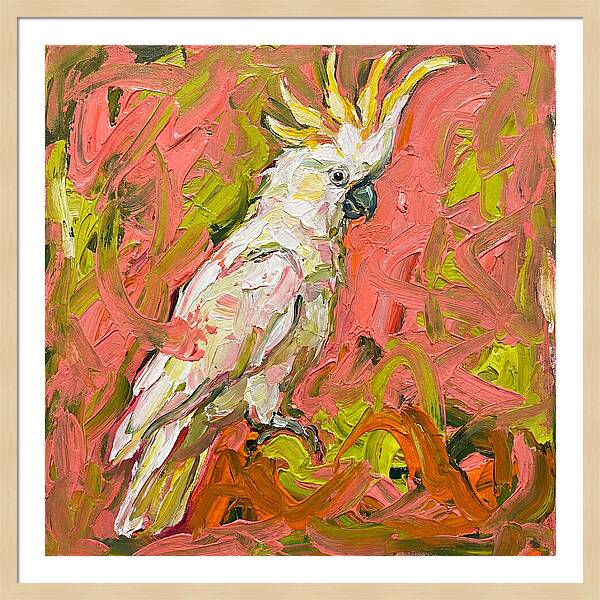 Cockatoo In Expressionist Style