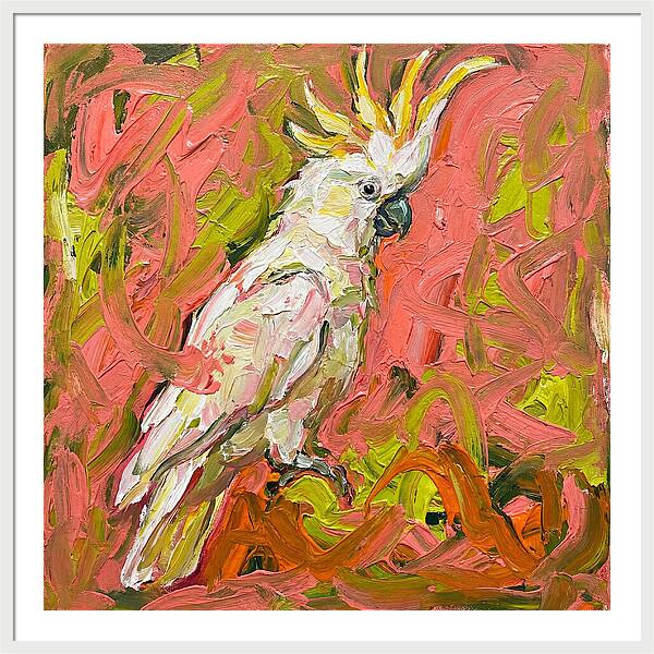 Cockatoo In Expressionist Style