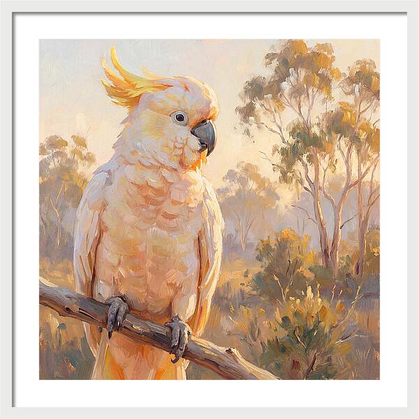 Cockatoo In Golden Light