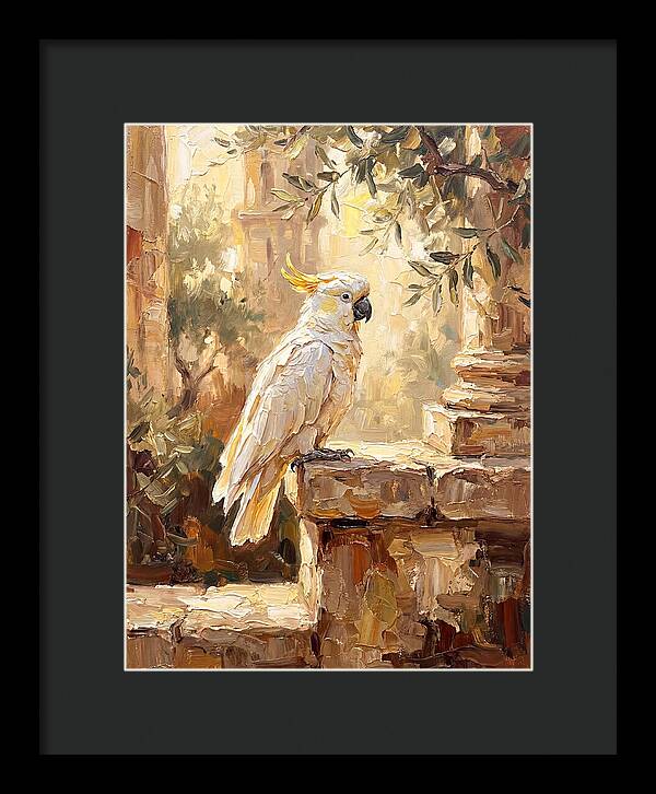 Cockatoo In Mediterranean Ruins