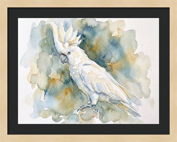 Cockatoo In Watercolor Bliss