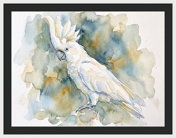 Cockatoo In Watercolor Bliss