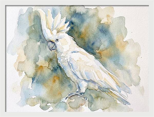 Cockatoo In Watercolor Bliss