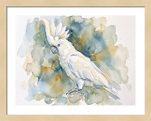 Cockatoo In Watercolor Bliss