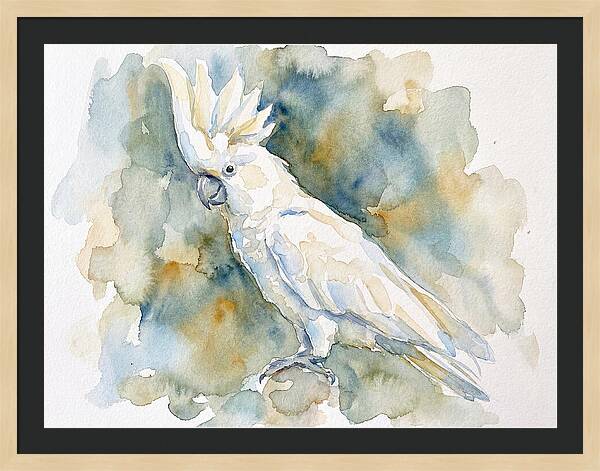 Cockatoo In Watercolor Bliss