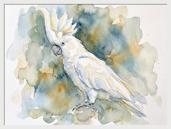 Cockatoo In Watercolor Bliss