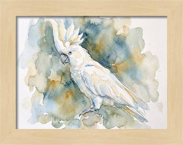 Cockatoo In Watercolor Bliss