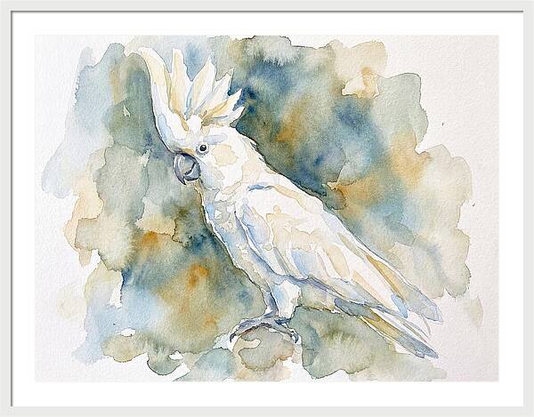 Cockatoo In Watercolor Bliss