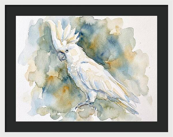 Cockatoo In Watercolor Bliss