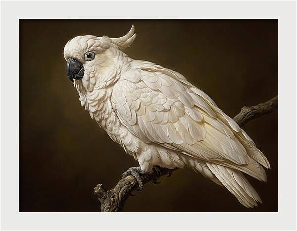Cockatoo Perched In Detail