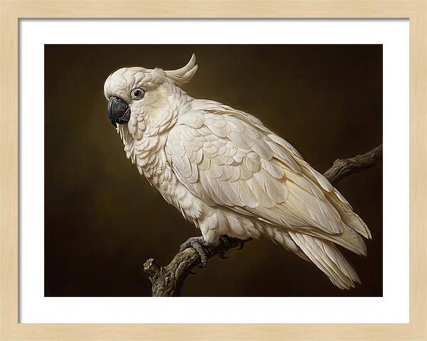 Cockatoo Perched In Detail