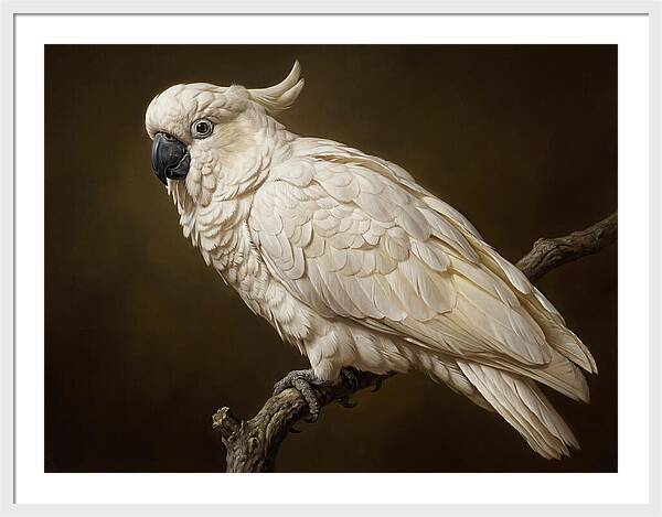 Cockatoo Perched In Detail