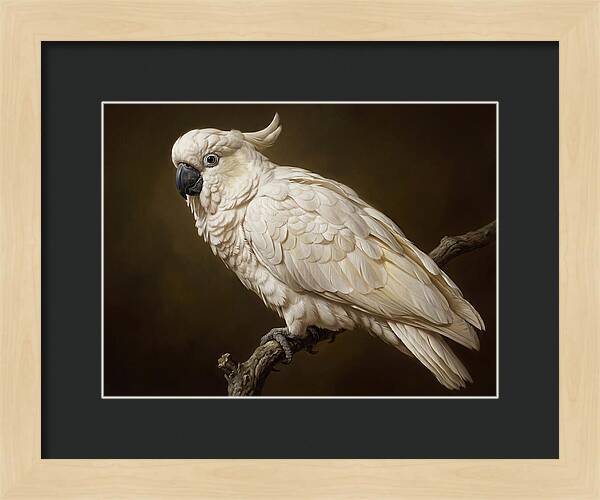 Cockatoo Perched In Detail