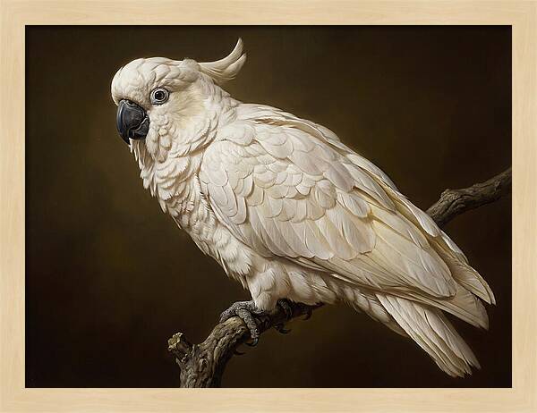 Cockatoo Perched In Detail