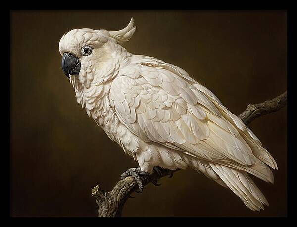Cockatoo Perched In Detail