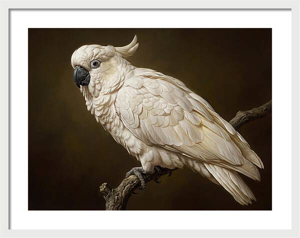 Cockatoo Perched In Detail