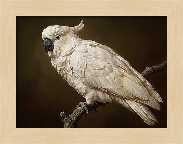 Cockatoo Perched In Detail