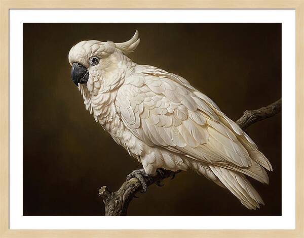 Cockatoo Perched In Detail