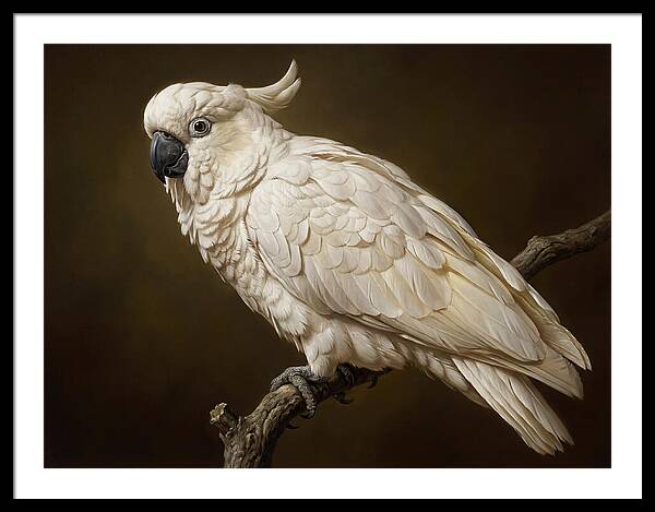 Cockatoo Perched In Detail
