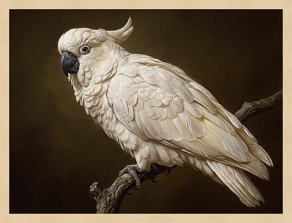 Cockatoo Perched In Detail