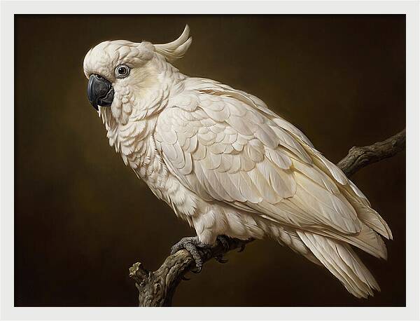 Cockatoo Perched In Detail