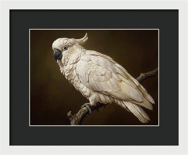 Cockatoo Perched In Detail