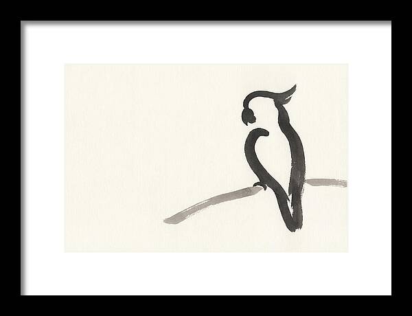 Cockatoo Silhouette In Ink