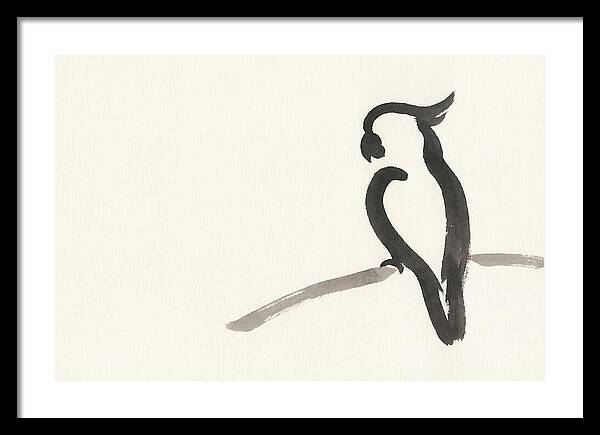 Cockatoo Silhouette In Ink
