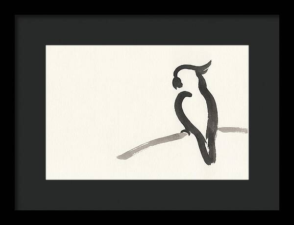 Cockatoo Silhouette In Ink