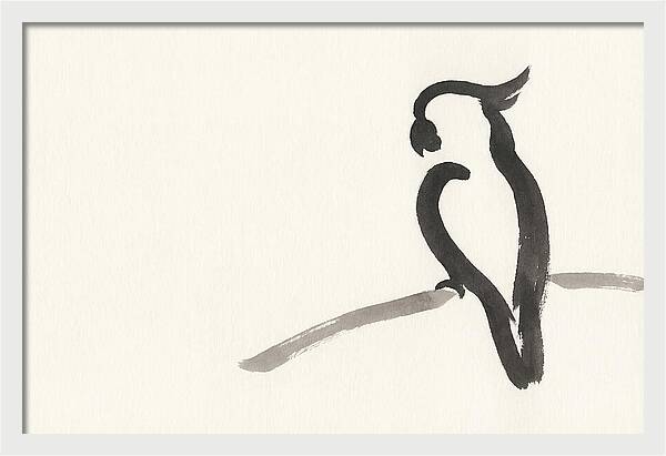 Cockatoo Silhouette In Ink