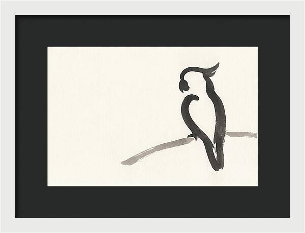 Cockatoo Silhouette In Ink