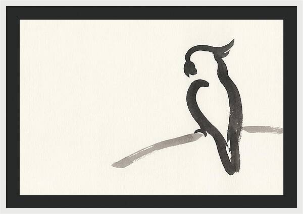 Cockatoo Silhouette In Ink