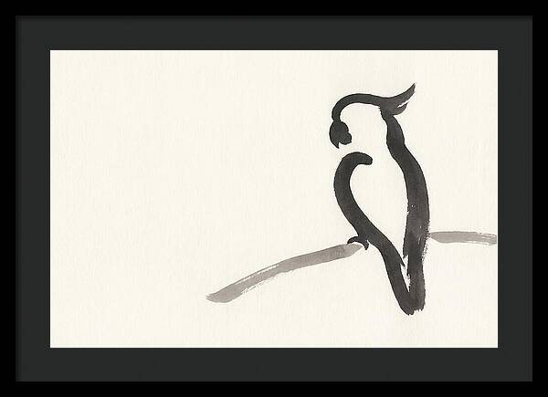 Cockatoo Silhouette In Ink